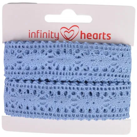 Infinity Hearts Δαντελένια Κορδέλα Πολυεστέρας 25mm 05 Μπλε - 5m
