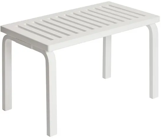 artek 153 Πάγκος Μέγεθος B L72,5 cm Λευκή Λακαρισμένη Σημύδα