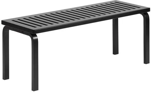 artek 153 Πάγκος Μέγεθος A L112,5 cm Μαύρη Λακαρισμένη Σημύδα