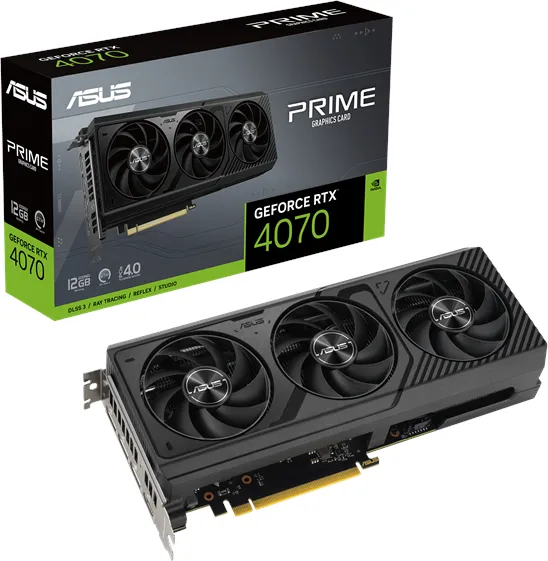 ASUS GeForce RTX 4070 Prime - 12GB GDDR6X RAM - Κάρτα γραφικών