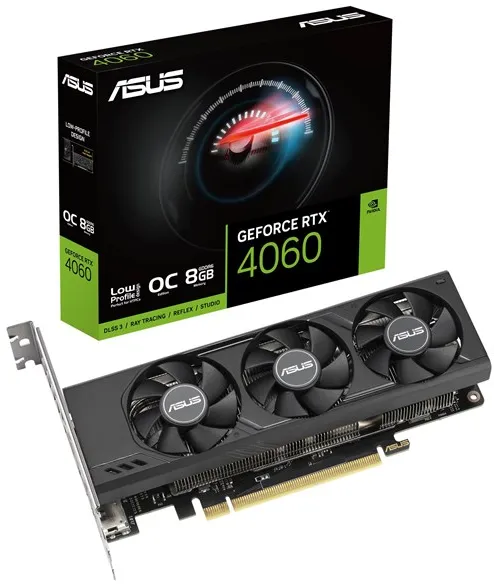 ASUS GeForce RTX 4060 Low Profile OC - 8GB GDDR6 RAM - Κάρτα γραφικών