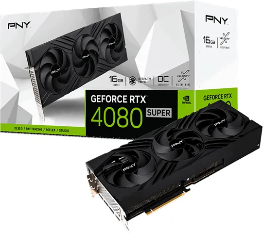 PNY GeForce RTX 4080 SUPER Verto Triple Fan - 16GB GDDR6X RAM - Κάρτα γραφικών