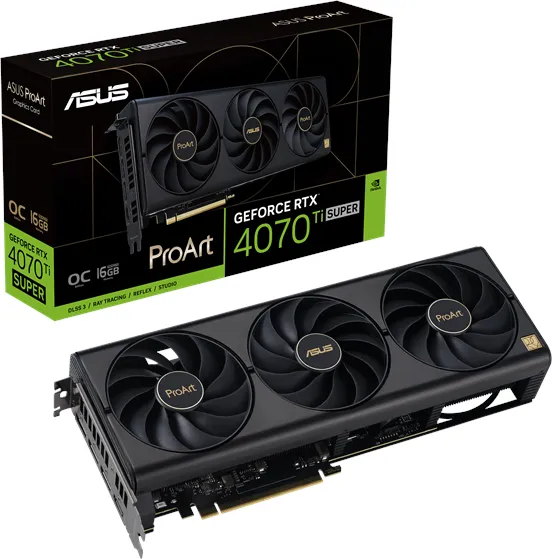 ASUS GeForce RTX 4070 Ti SUPER ProArt OC - 16GB GDDR6X RAM - Κάρτα γραφικών