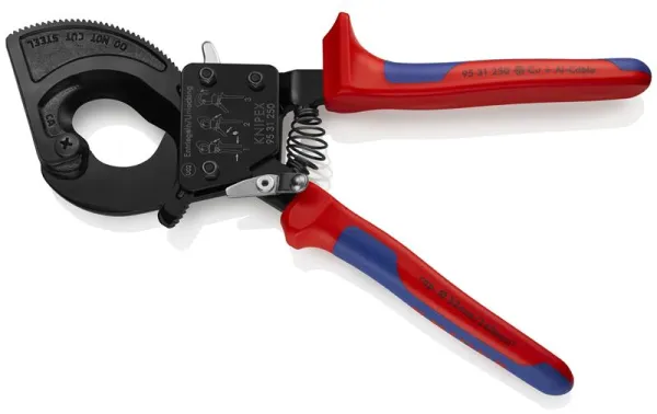 Knipex Κόφτης καλωδίων (Αρχή καστάνιας) μαύρος βαμμένος, με λαβή πολλαπλών συστατικών 250 mm