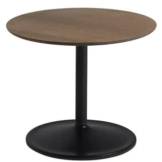Muuto Soft Τραπεζάκι Καπνιστή Δρυς/Μαύρο Ø48 H40