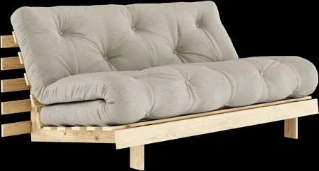Karup Design Roots Καναπές-κρεβάτι με στρώμα 160x200 914 Λινό/Πεύκο