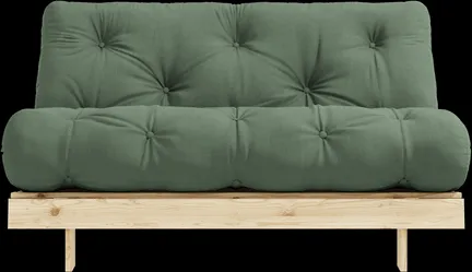 Karup Design Roots Καναπές-κρεβάτι με στρώμα 140x200 756 Ελιά Πράσινο/Πεύκο
