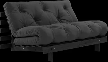 Karup Design Roots Καναπές-κρεβάτι με στρώμα Roots 140x200 Σκούρο γκρι/Μαύρο λούστρο
