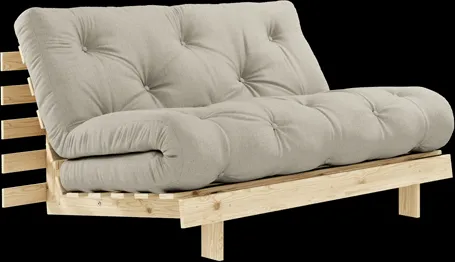 Karup Design Roots Καναπές-κρεβάτι με στρώμα 140x200 914 Λινό/Πεύκο