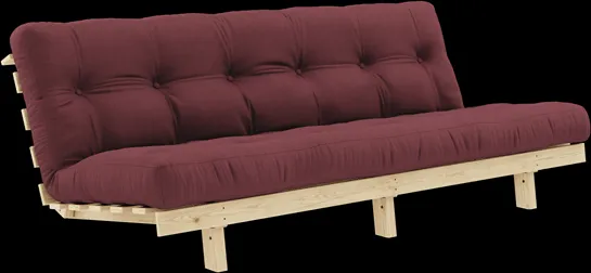 Karup Design Lean Καναπές-κρεβάτι με στρώμα Alpha 130x200 Μπορντό/Κρεμ