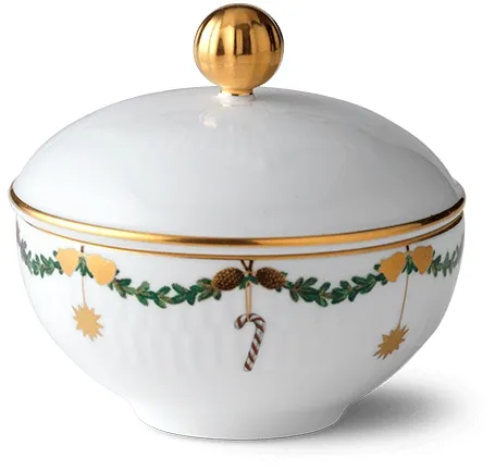 Royal Copenhagen Star Fluted Christmas μπολ ζάχαρης - 15 cl