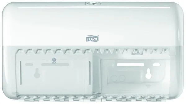 Tork Twin διανομέας, για χαρτί τουαλέτας, 2 ρολά, λευκό, T4