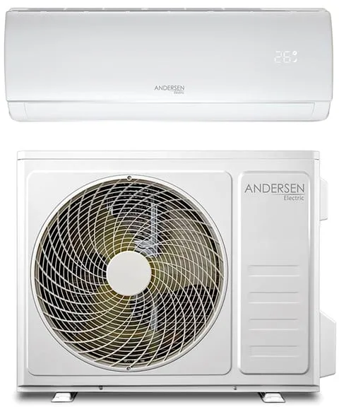 Αντλία θερμότητας αέρα/αέρα Andersen Electric AE 18000 με WiFi, 6 kW, 5–135 m², λευκό